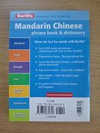 Mandarin Chinese Phrase Book & Dictionary – Berlitz (Second Hand Book)