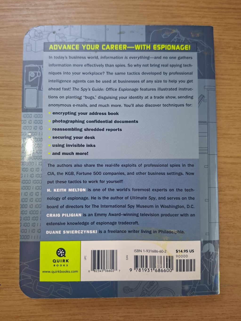 The Spy’s Guide: Office Espionage – H. Keith Melton & Craig Piligian (Second Hand Book)