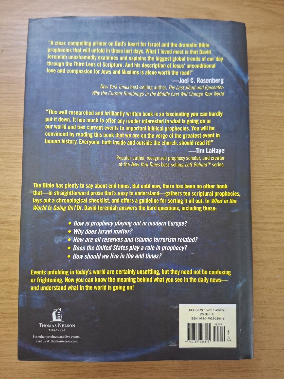 What in the World Is Going On? – Dr. David Jeremiah (Second Hand Book)