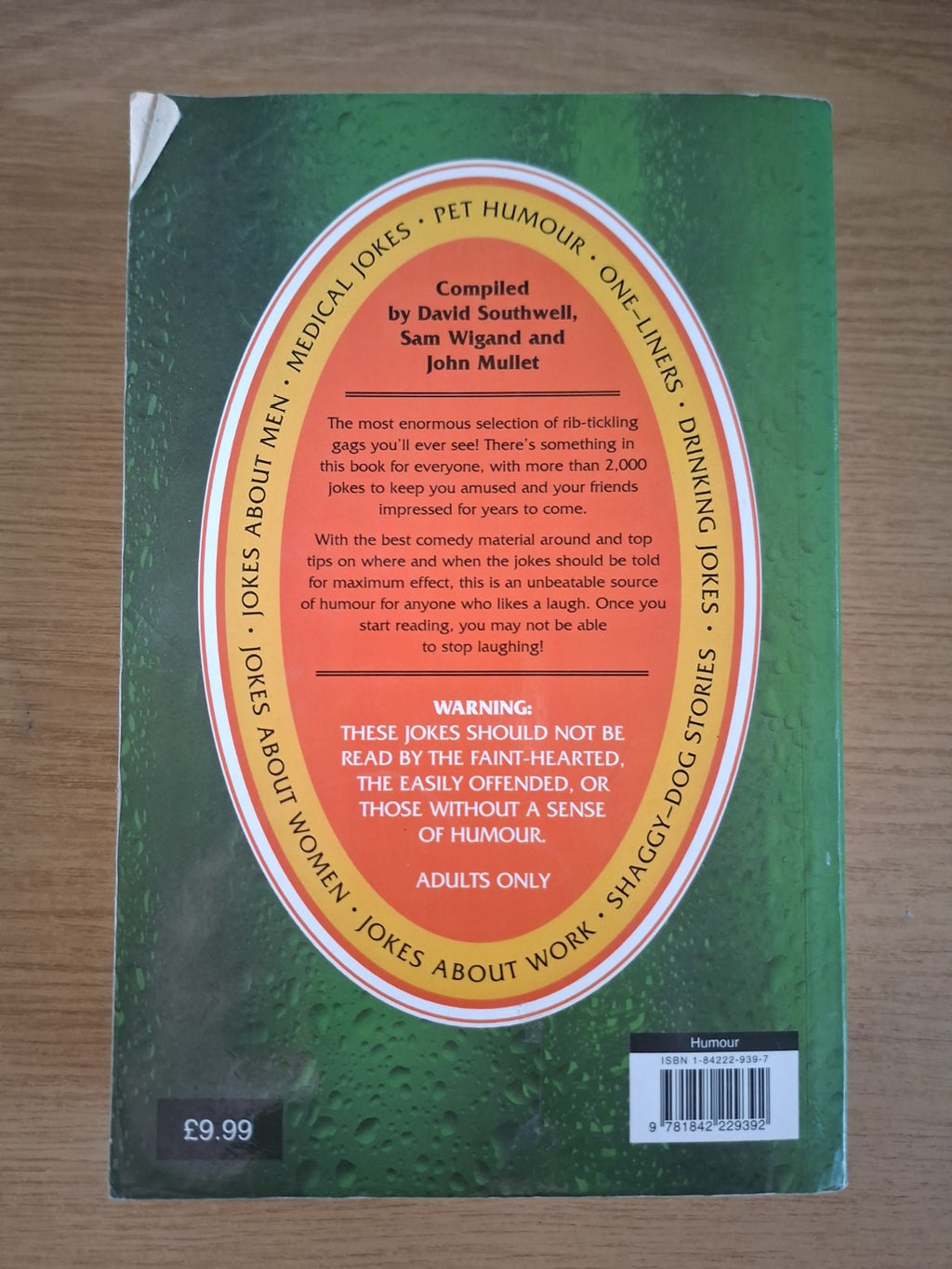 The Biggest Pub Joke Book 2 – David Southwell (Second Hand Book)