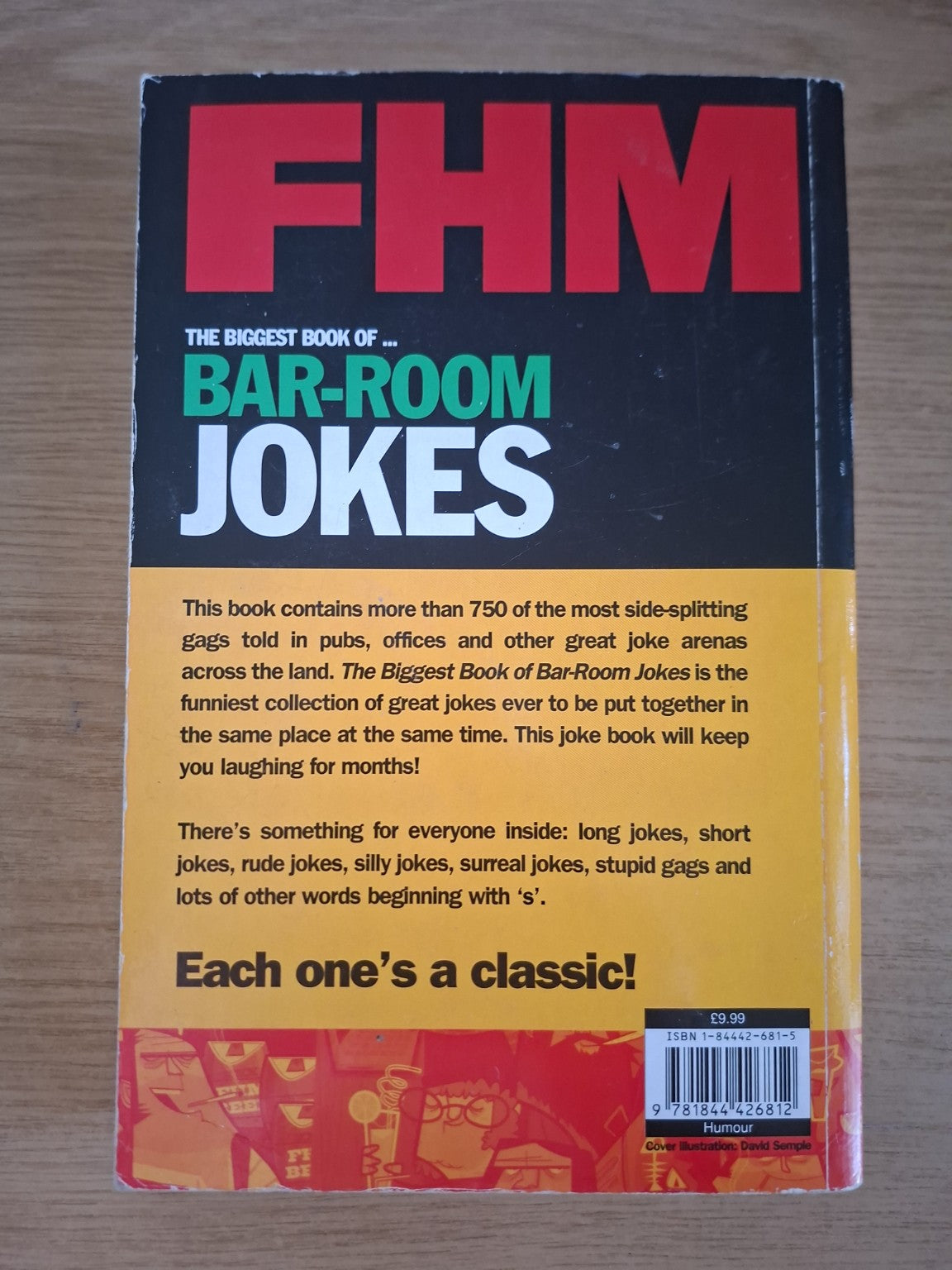 The Biggest Book of Bar-Room Jokes – FHM (Second Hand Book)