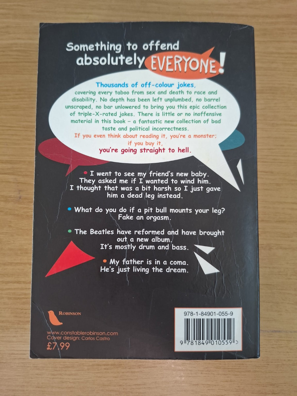 The Mammoth Book of Tasteless Jokes – E. Henry Thripshaw (Second Hand Book)