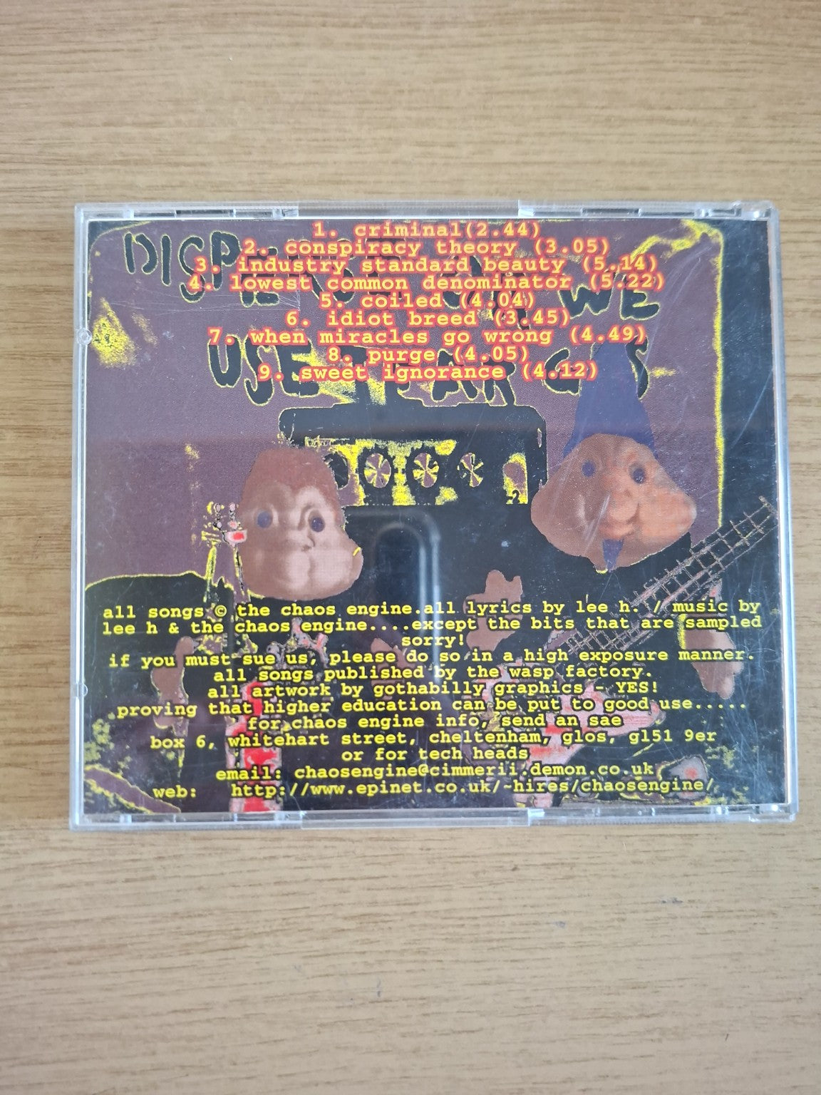 The Chaos Engine – Difficult (Second Hand CD)