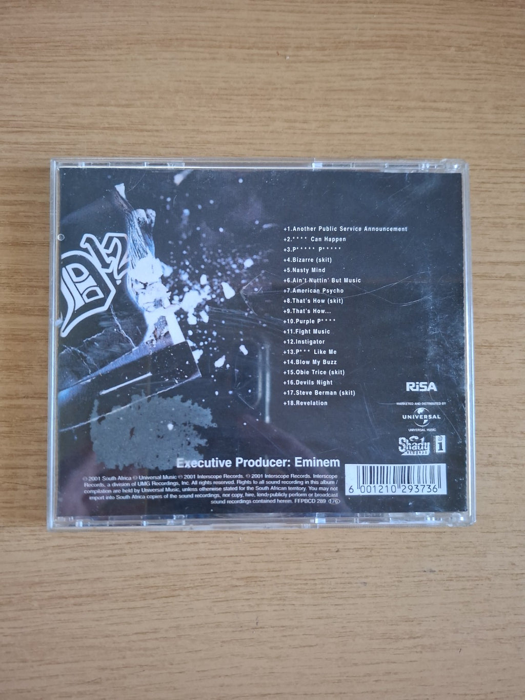 A classic early-2000s hip hop release from Eminem’s legendary rap collective.