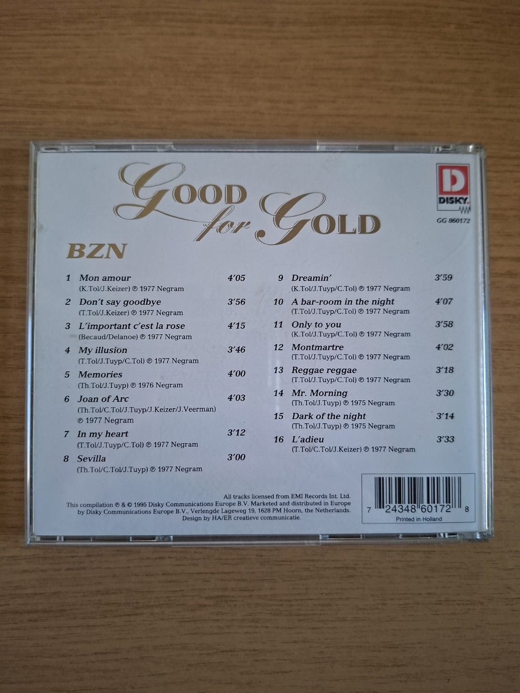 BZN – Good For Gold (Second Hand CD)