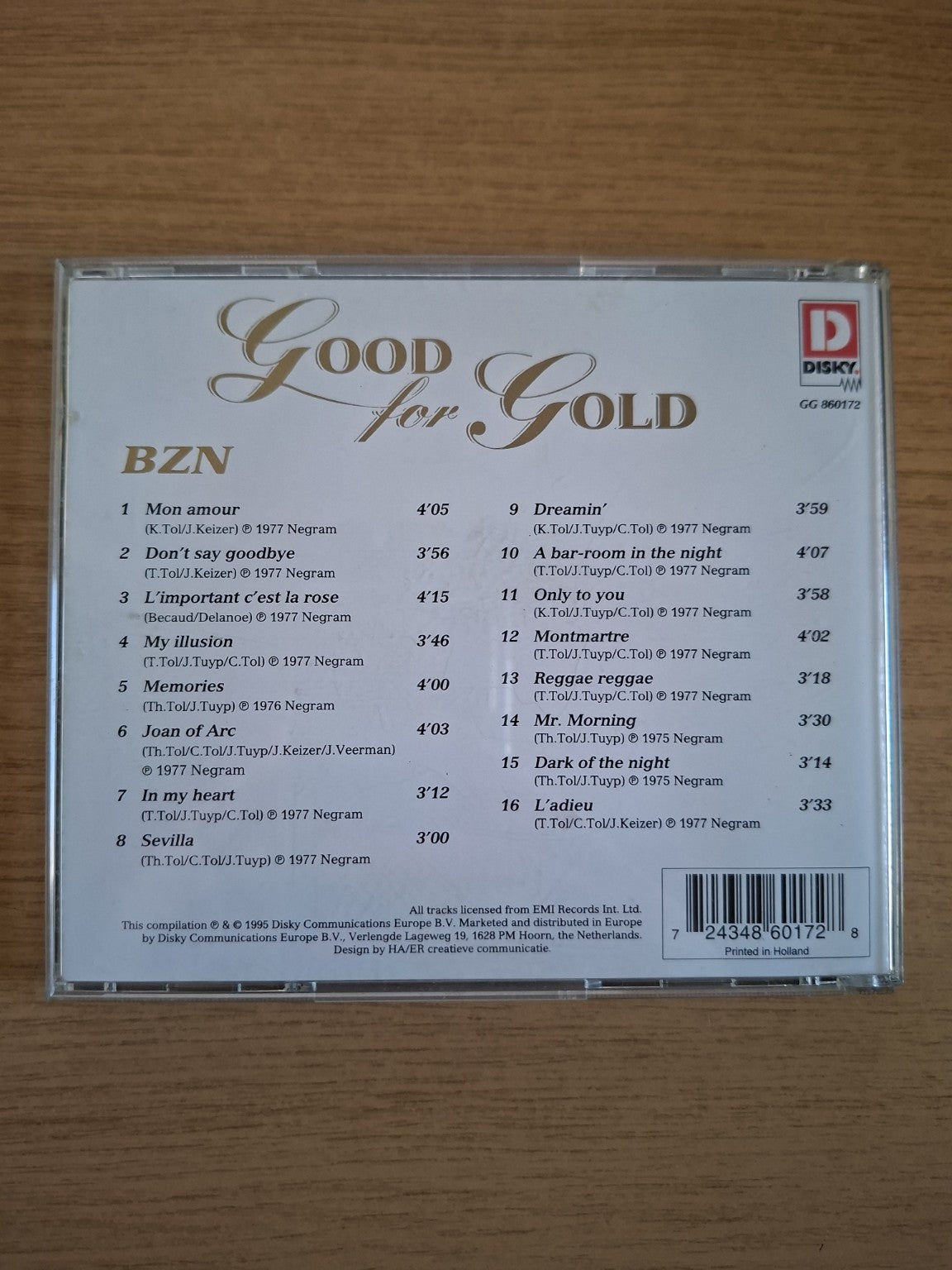 BZN – Good For Gold (Second Hand CD)