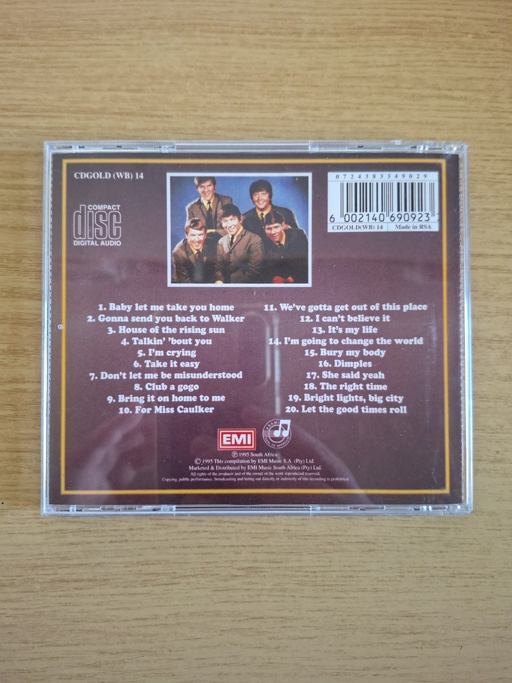 The Animals – Gold Greatest Hits Collection (Second Hand CD)