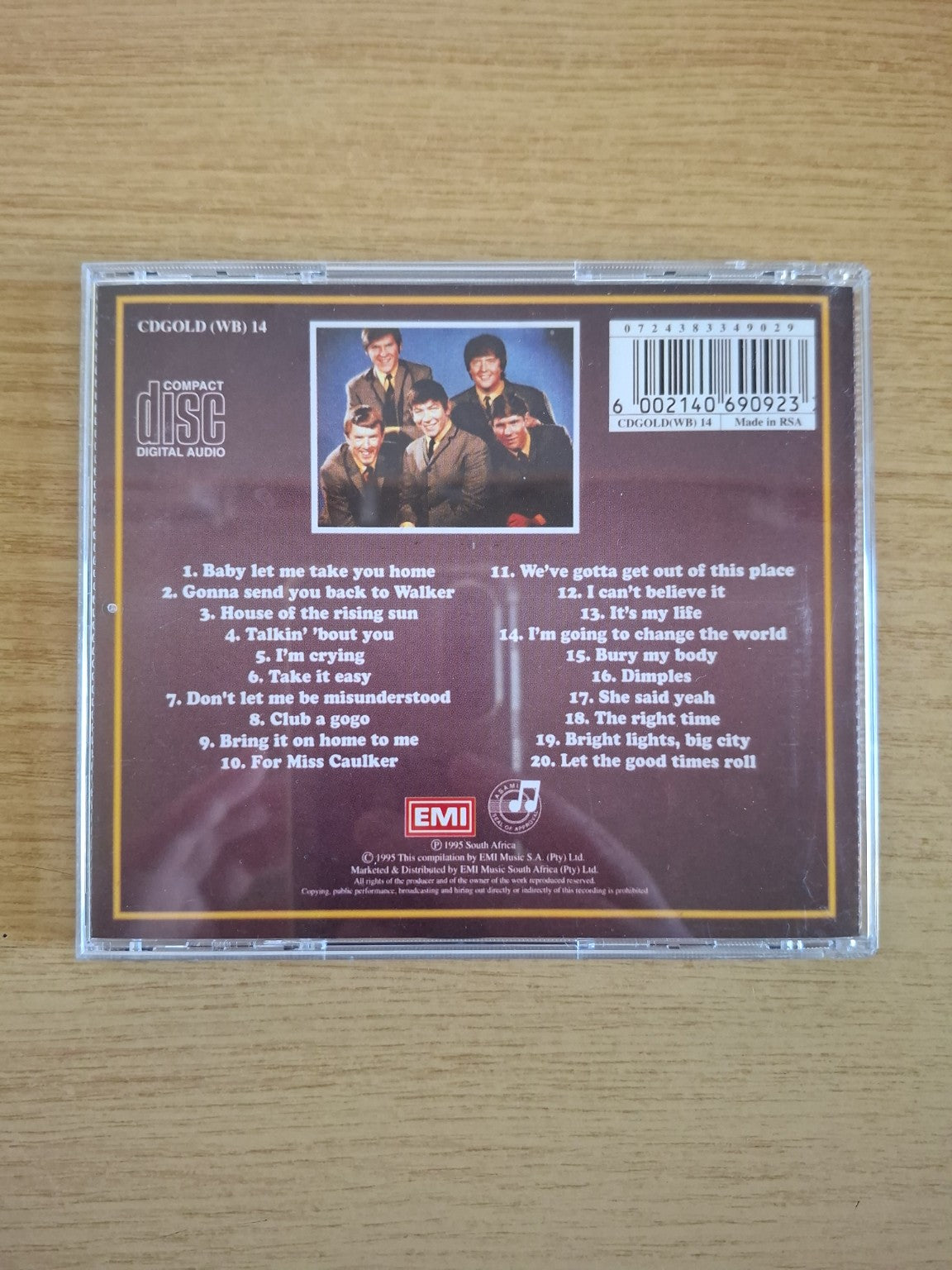 The Animals – Gold Greatest Hits Collection (Second Hand CD)