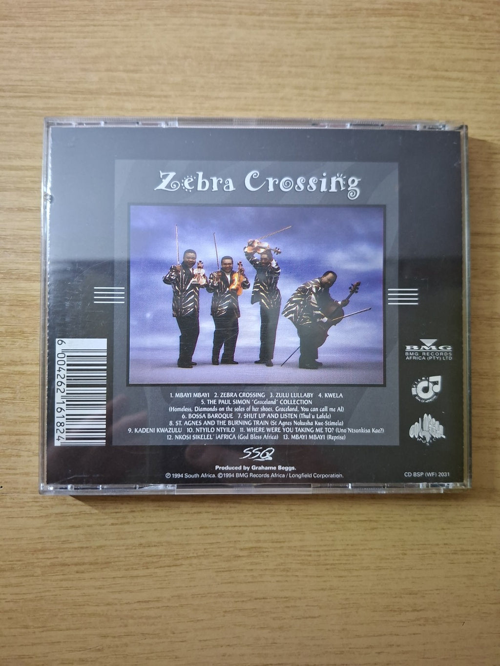 Soweto String Quartet – Zebra Crossing (Second Hand CD)