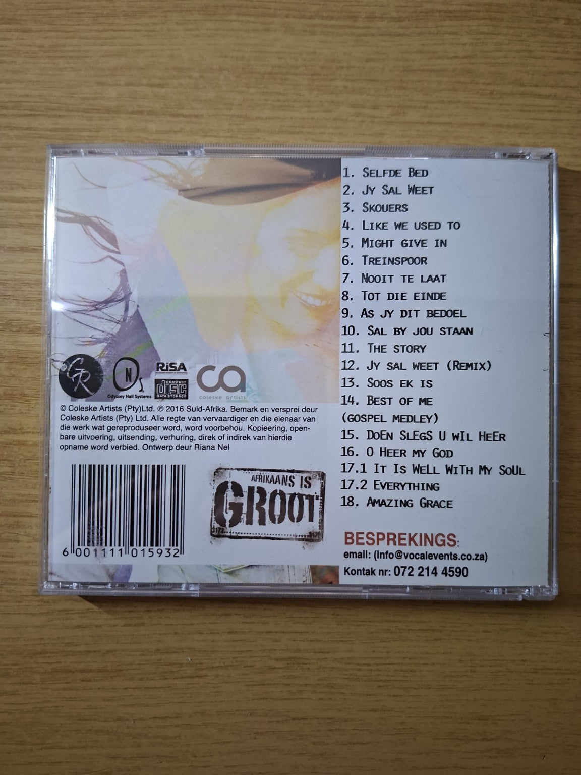 Riana Nel – Jy Sal Weet (Second Hand CD)