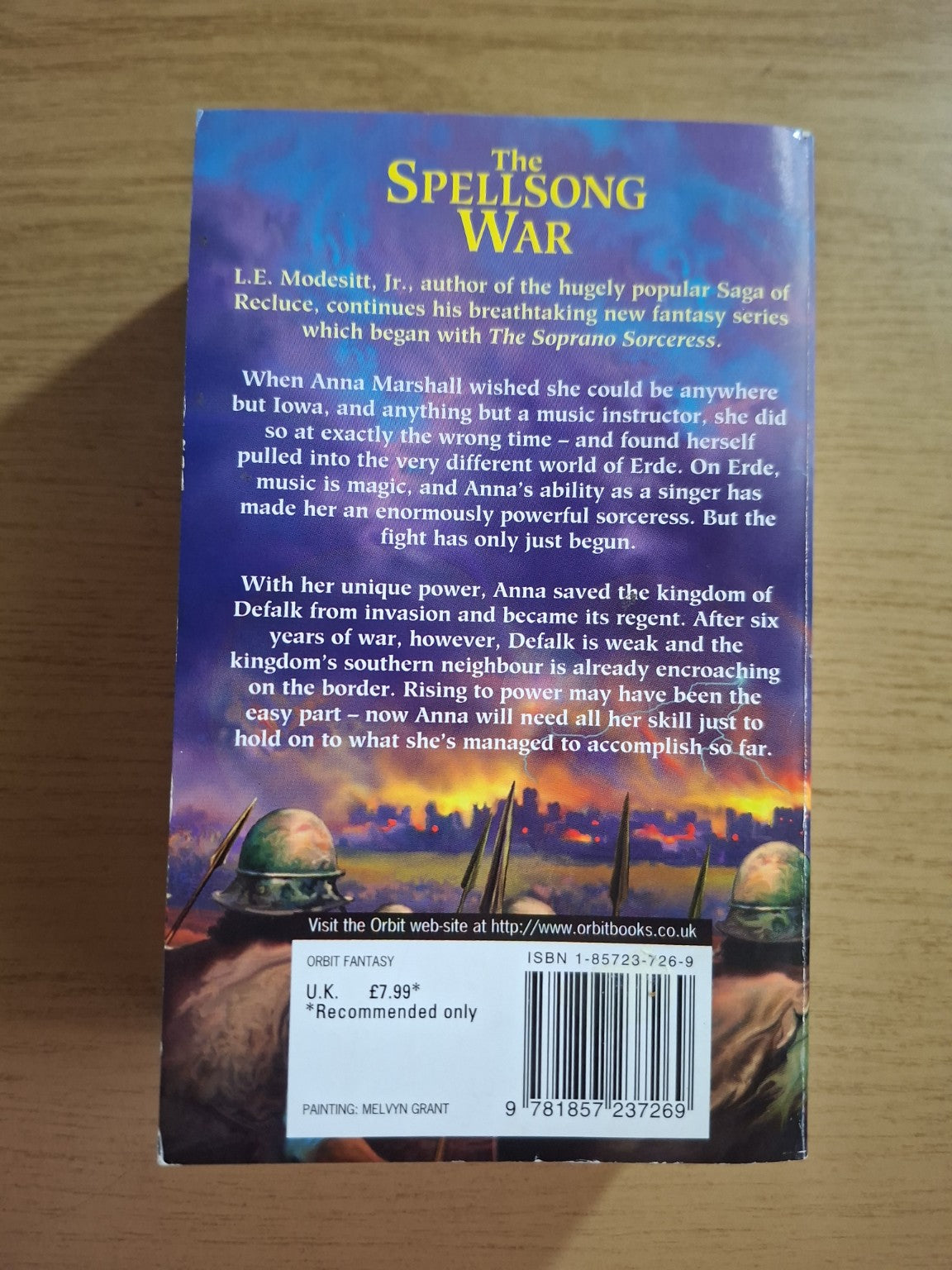 The Spellsong War – L.E. Modesitt Jr. (Second Hand Book)