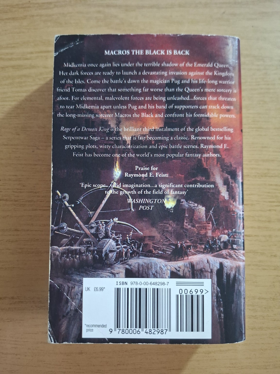Rage of a Demon King – Raymond E. Feist (Second Hand Book)