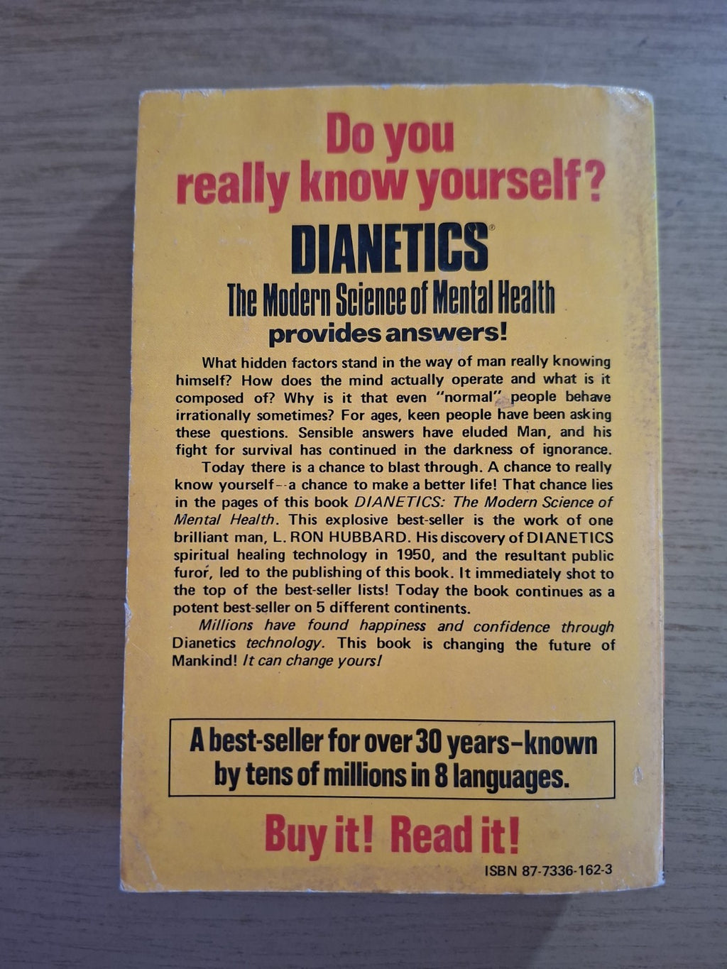 Dianetics: The Modern Science of Mental Health – L. Ron Hubbard (Second Hand Book)