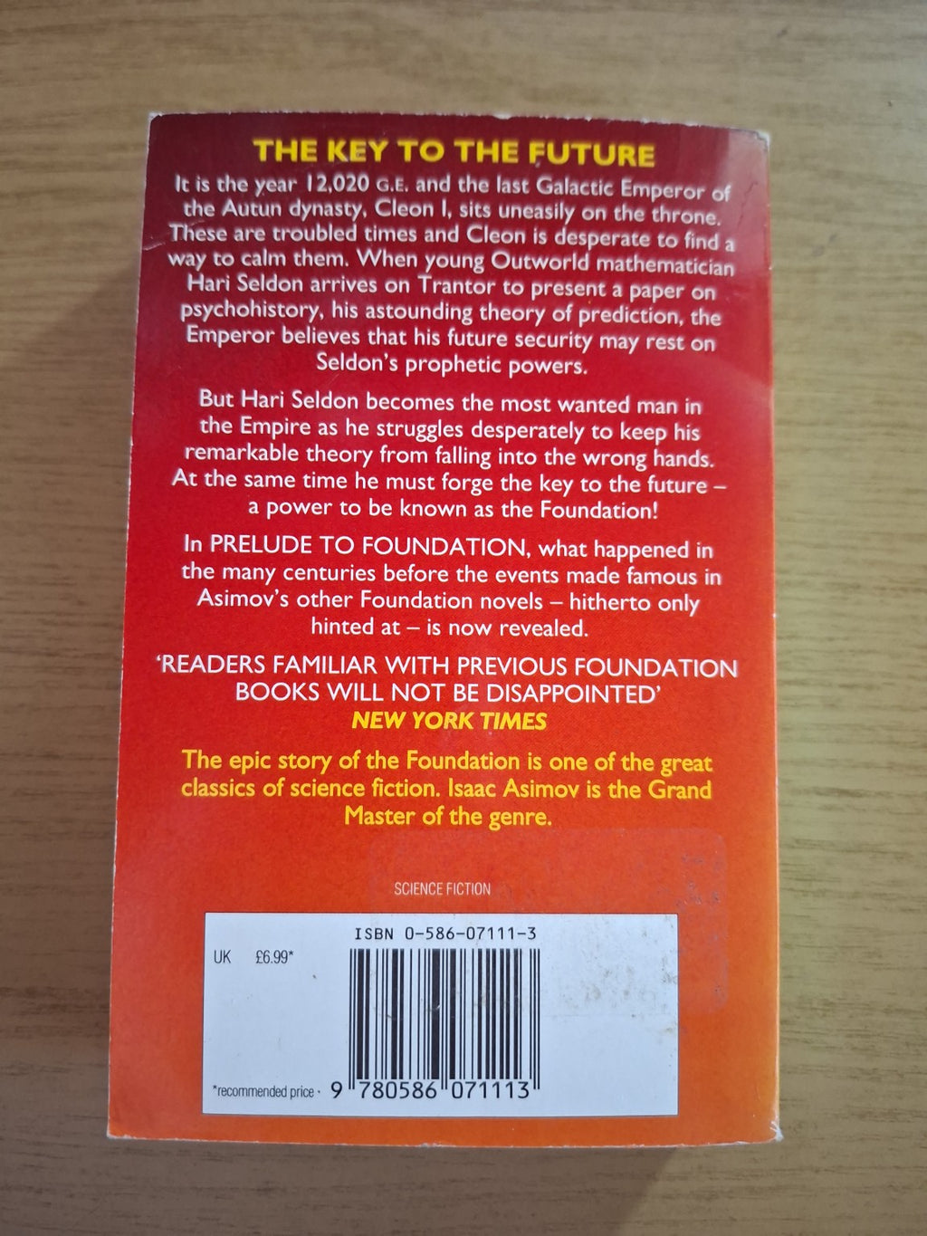 Prelude to Foundation – Isaac Asimov (Second Hand Book)