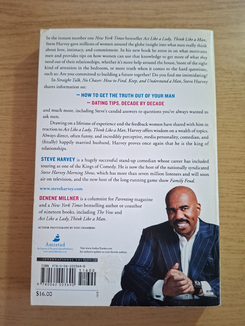 Straight Talk, No Chaser – Steve Harvey (Second Hand Book)
