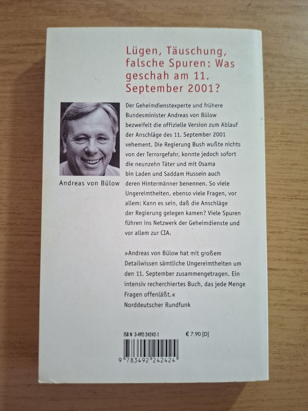 Die CIA und der 11. September – Andreas von Bülow (Second Hand Book)