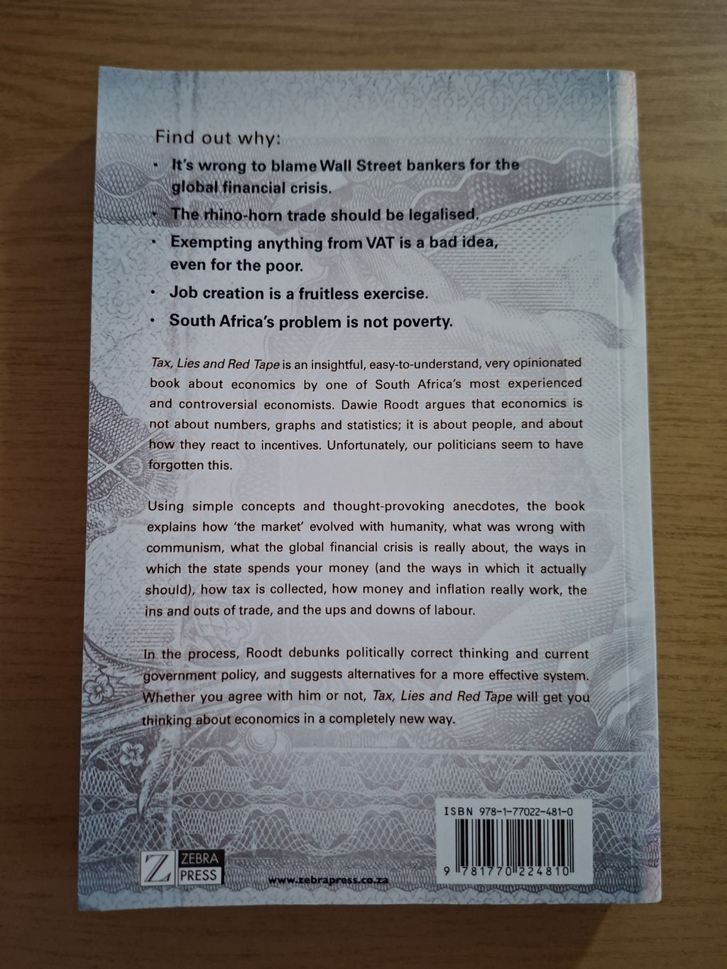 Tax, Lies and Red Tape – Dawie Roodt with Linette Retief (Second Hand Book)