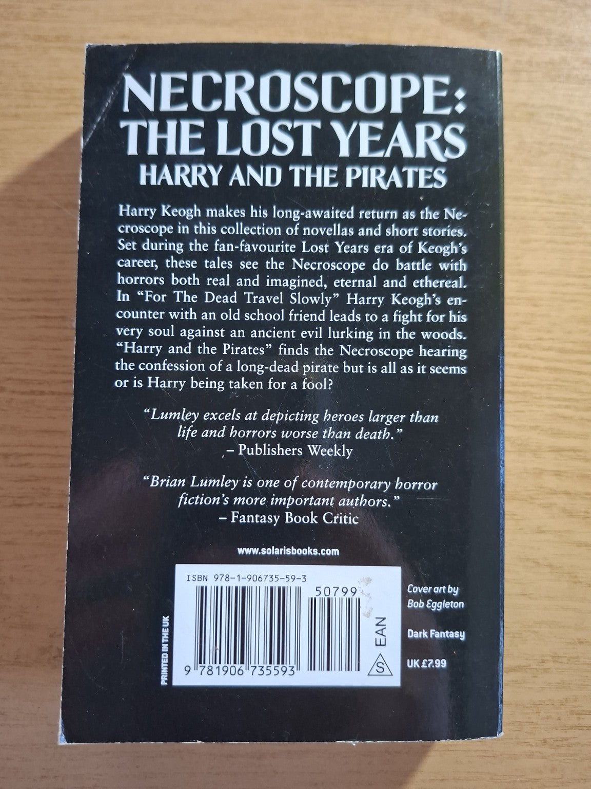 Necroscope: The Lost Years – Harry and the Pirates – Brian Lumley (Second Hand Book)