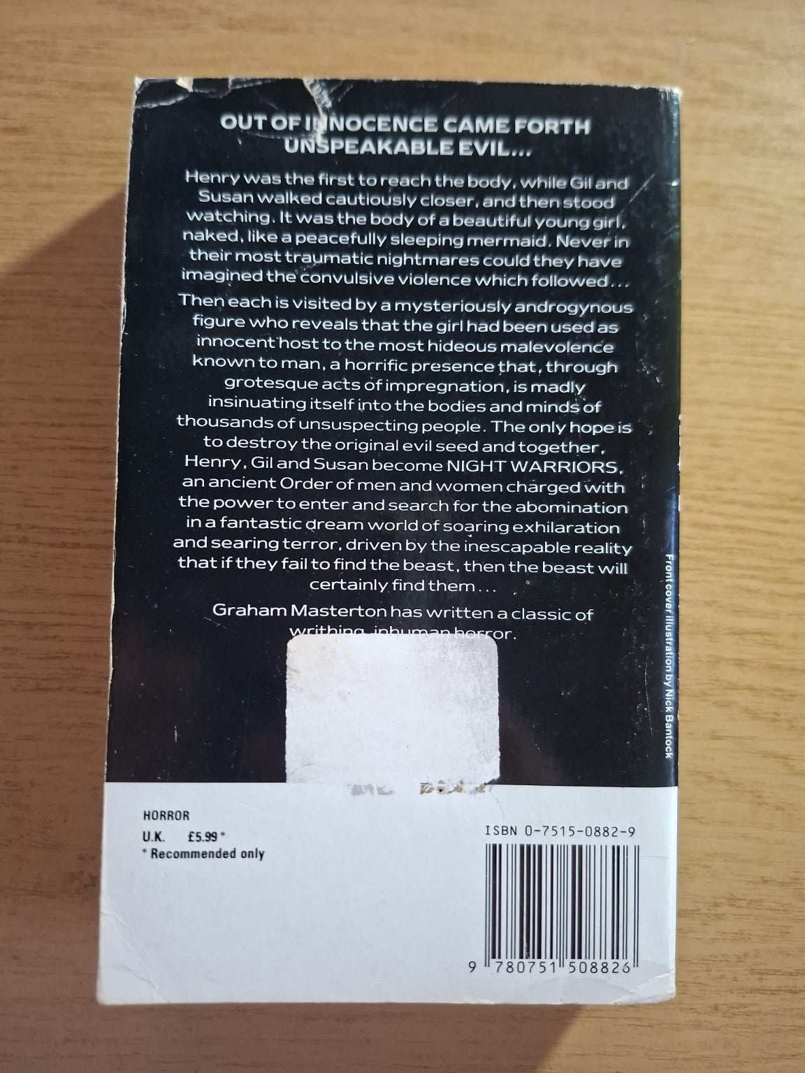 Night Warriors – Graham Masterton (Second Hand Book)