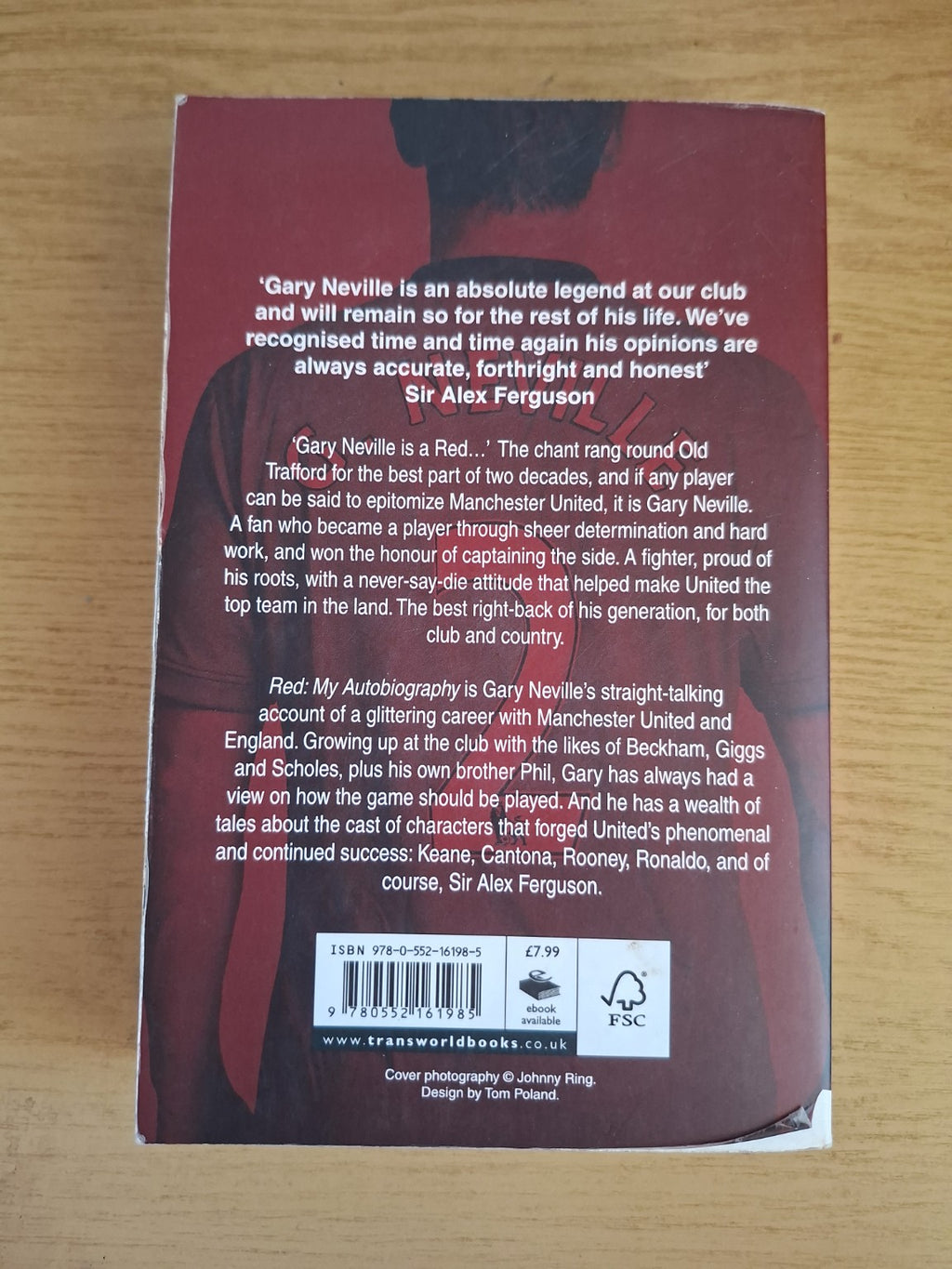 Red: My Autobiography – Gary Neville (Second Hand Book)
